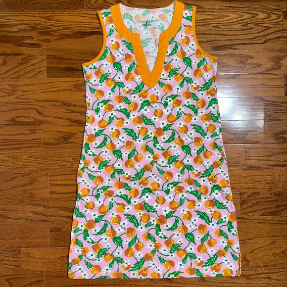 Draper James x Lands’ End Peach Floral Sleeveless Cotton Mini Dress Size XS - Picture 12 of 16
